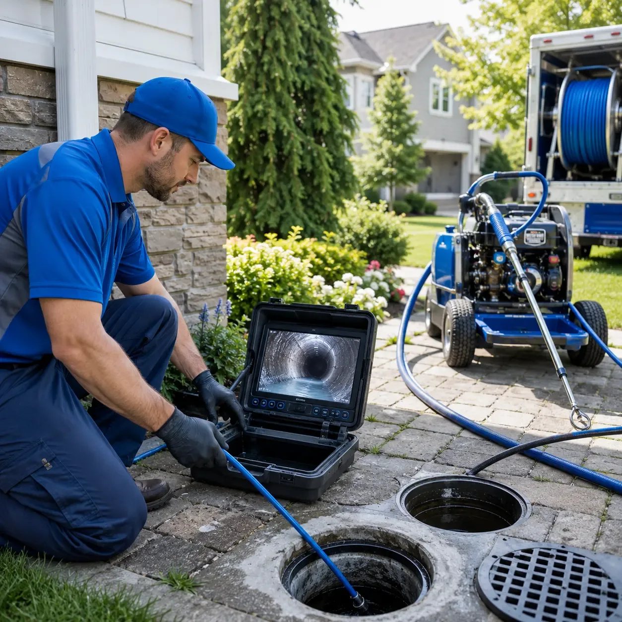 Outdoor drain cleaning professionals serving Wrights, IL
